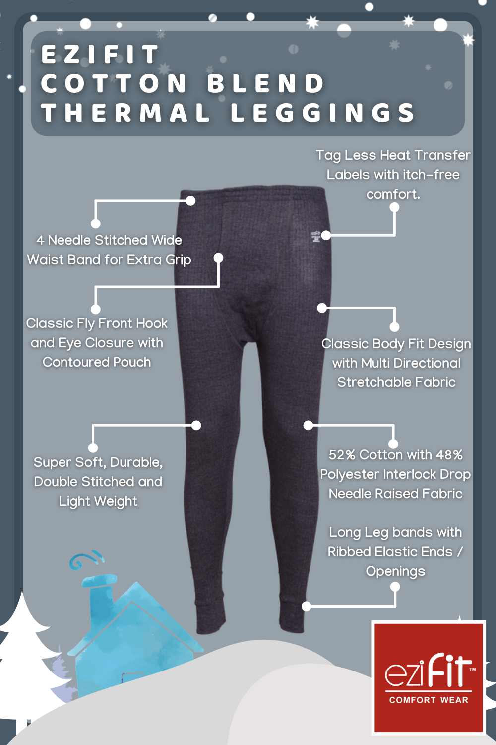 EziFit Wool Long Drawer Warmer Bottom