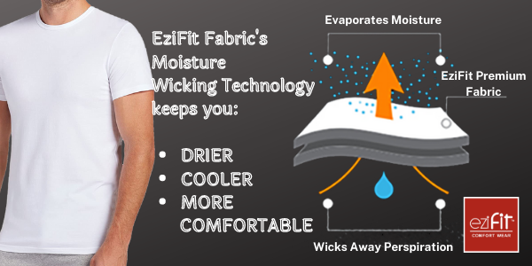 EziFit Premium Combed Cotton U-Neck Short Sleeve Vest For Men (PACK of THREE 3)