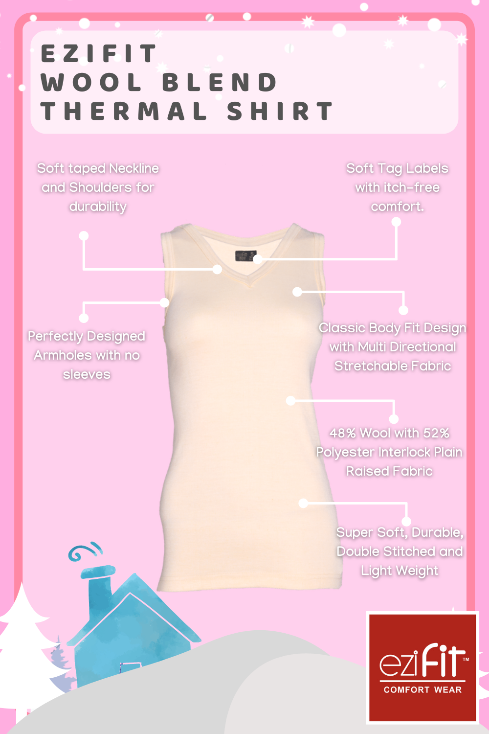 Ezifit Women Camisole Thermal Top