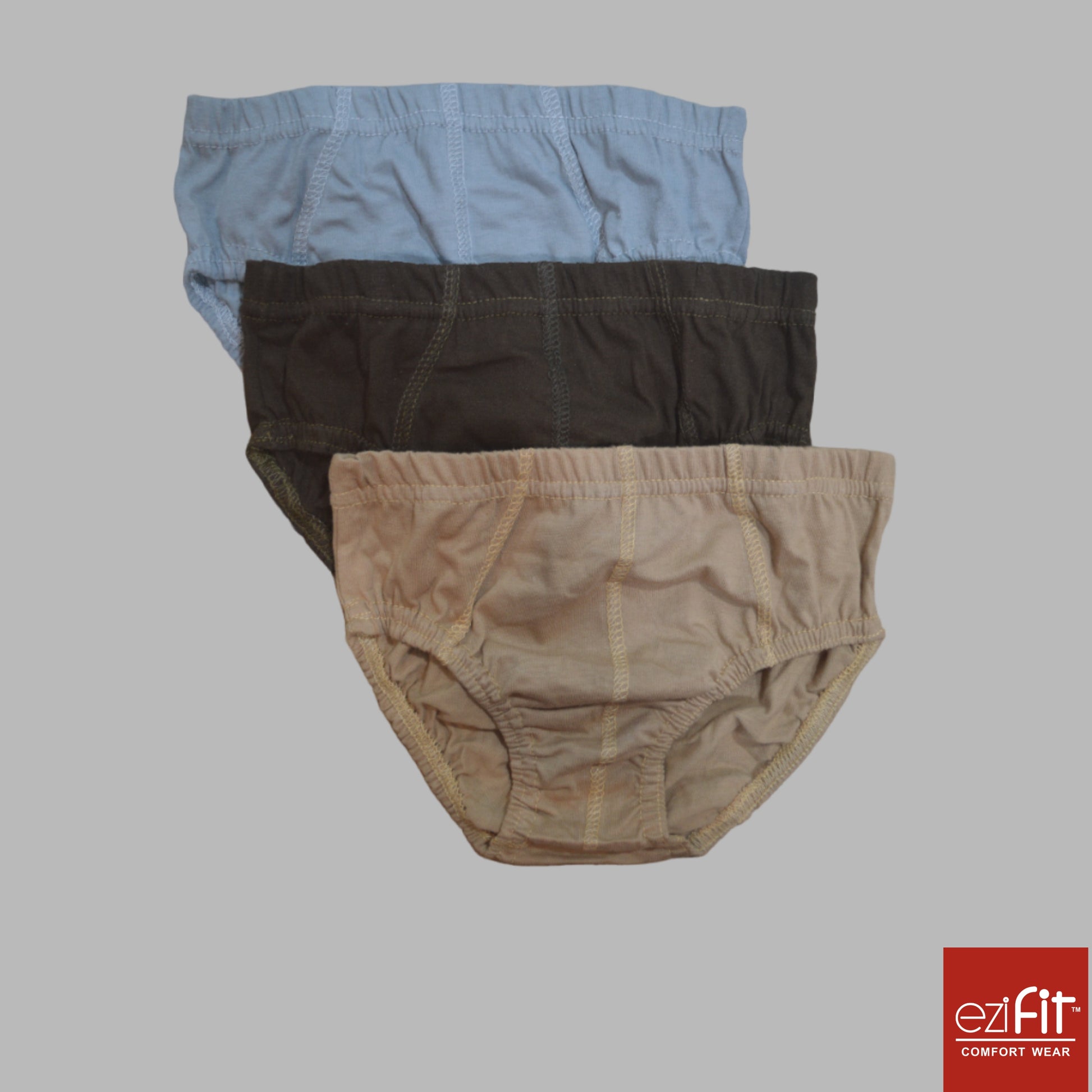 EziFit Pure Combed Cotton Fabric Underwear Briefs For Men