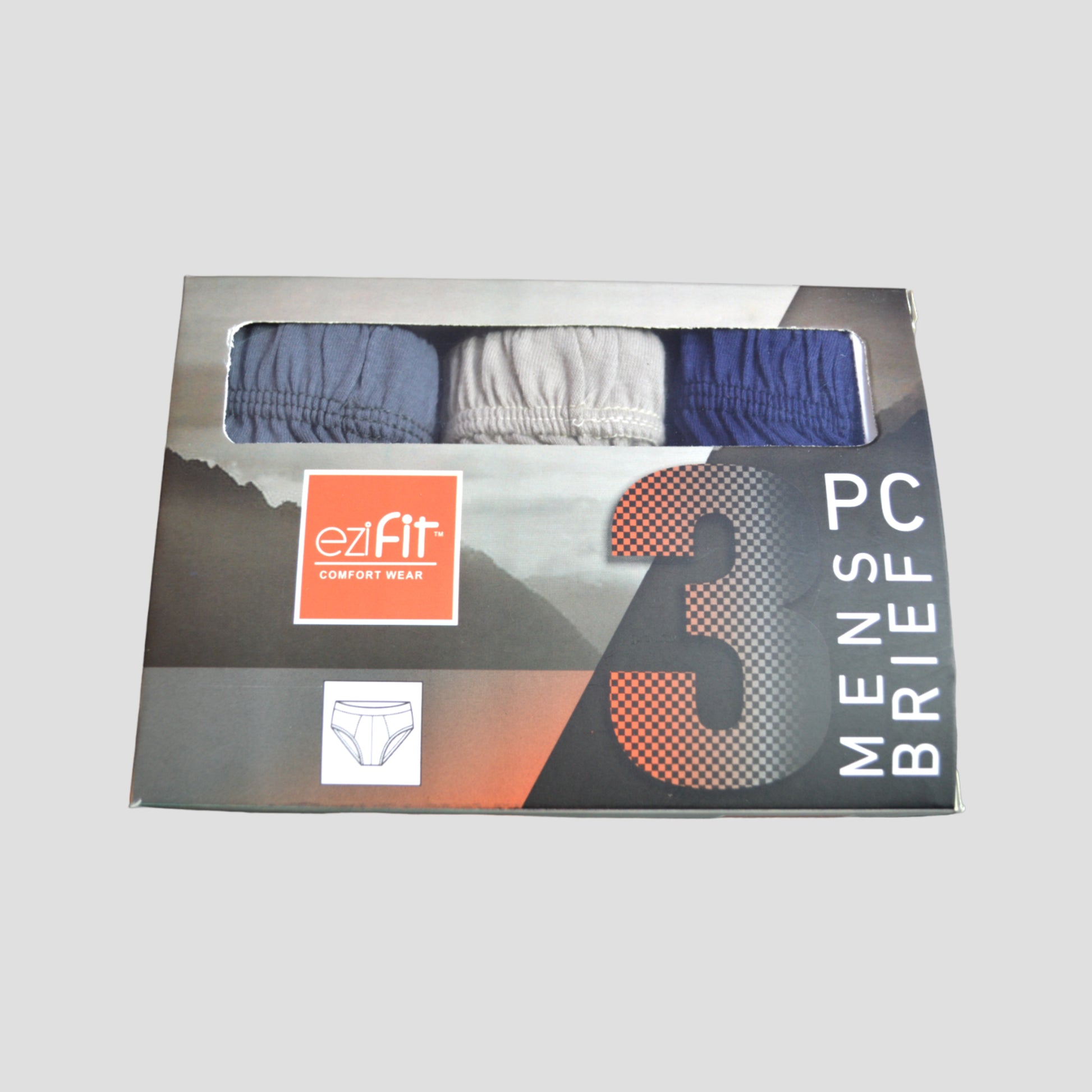 EziFit Pure Combed Cotton Fabric Underwear Briefs For Men