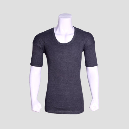 CHARCOAL BLACK EziFit EziFit Half Sleeves Warmer Shirt