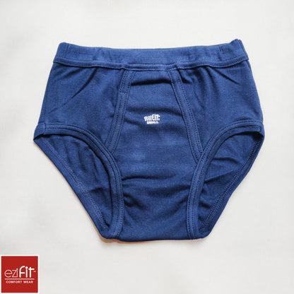 EziFit Pure Combed Cotton Fabric Blue Underwear For Men