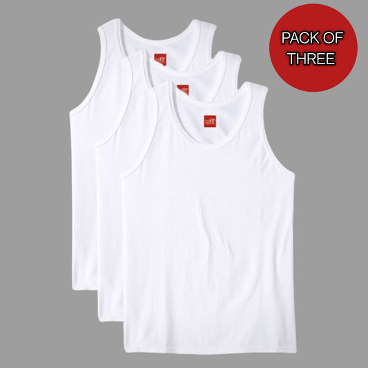 EziFit Premium Combed Cotton U-Neck Sleeveless Vest For Boys (Pack of 3)