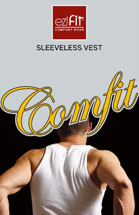 EziFit Comfit Cotton U-Neck Sleeveless Vest For Men
