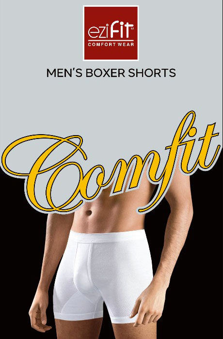 Ezifit Comfit White Short Boxers for Men