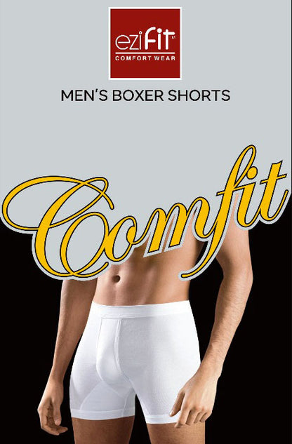 Ezifit Comfit White Short Boxers for Men