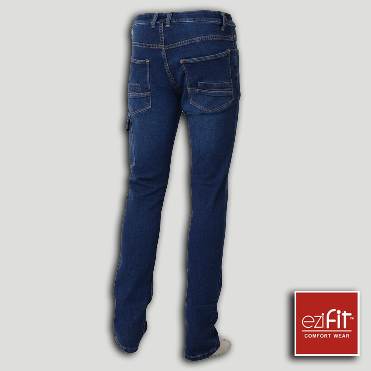 Men Denim Pant Blue Silm fit
