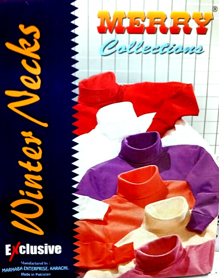 EZIFIT Cotton Lycra High Neck - BLACK