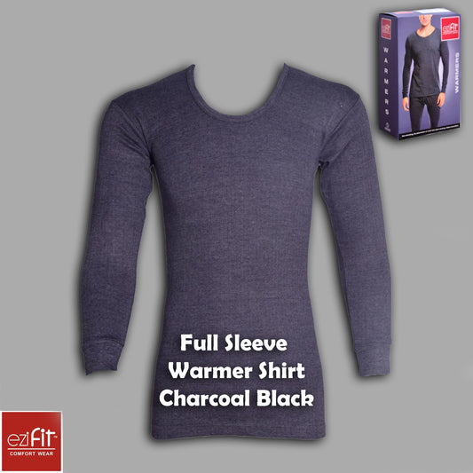 CHARCOAL BLACK EziFit Full Sleeves Warmer Shirt