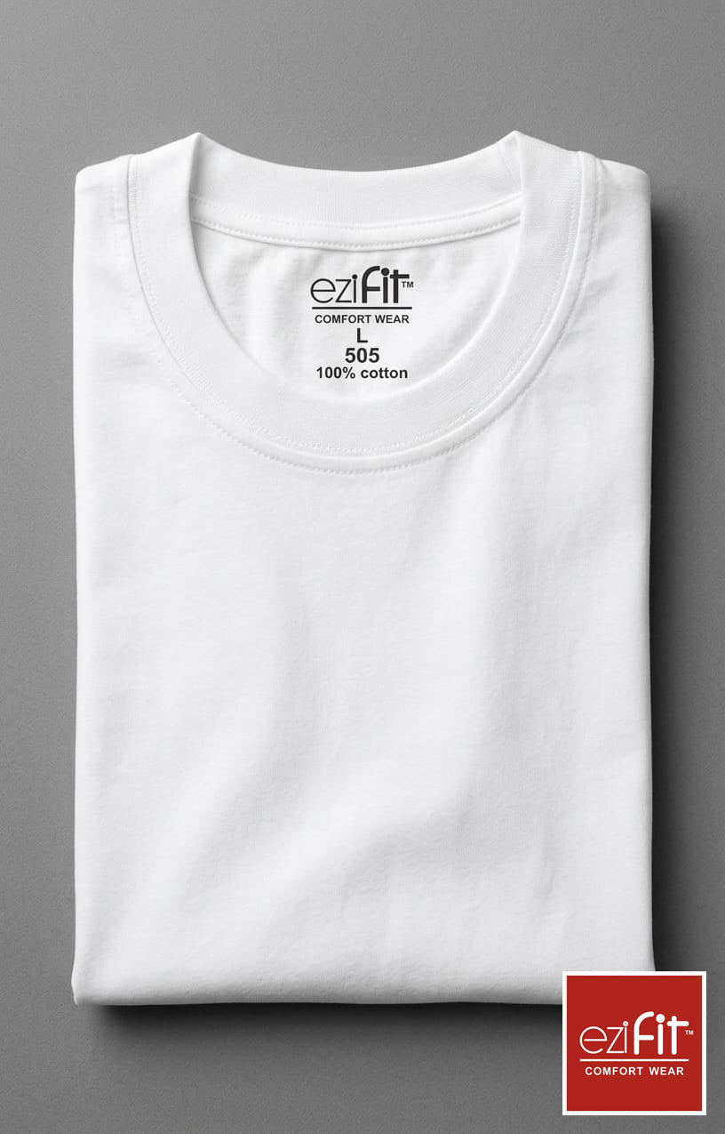 EziFit Premium Combed Cotton Round Neck Short Sleeve Vest For Men