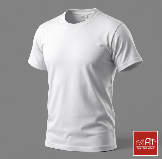EziFit Premium Combed Cotton Round Neck Short Sleeve Vest For Men