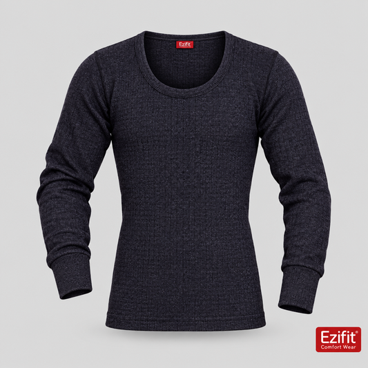 Black Ezifit U-neck warmer with logo and back-neck clothing tag