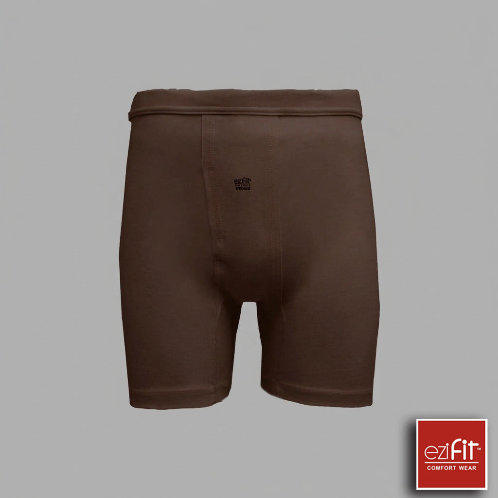 Ezifit Brown Long Boxers for Men