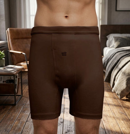 Ezifit Brown Long Boxers for Men