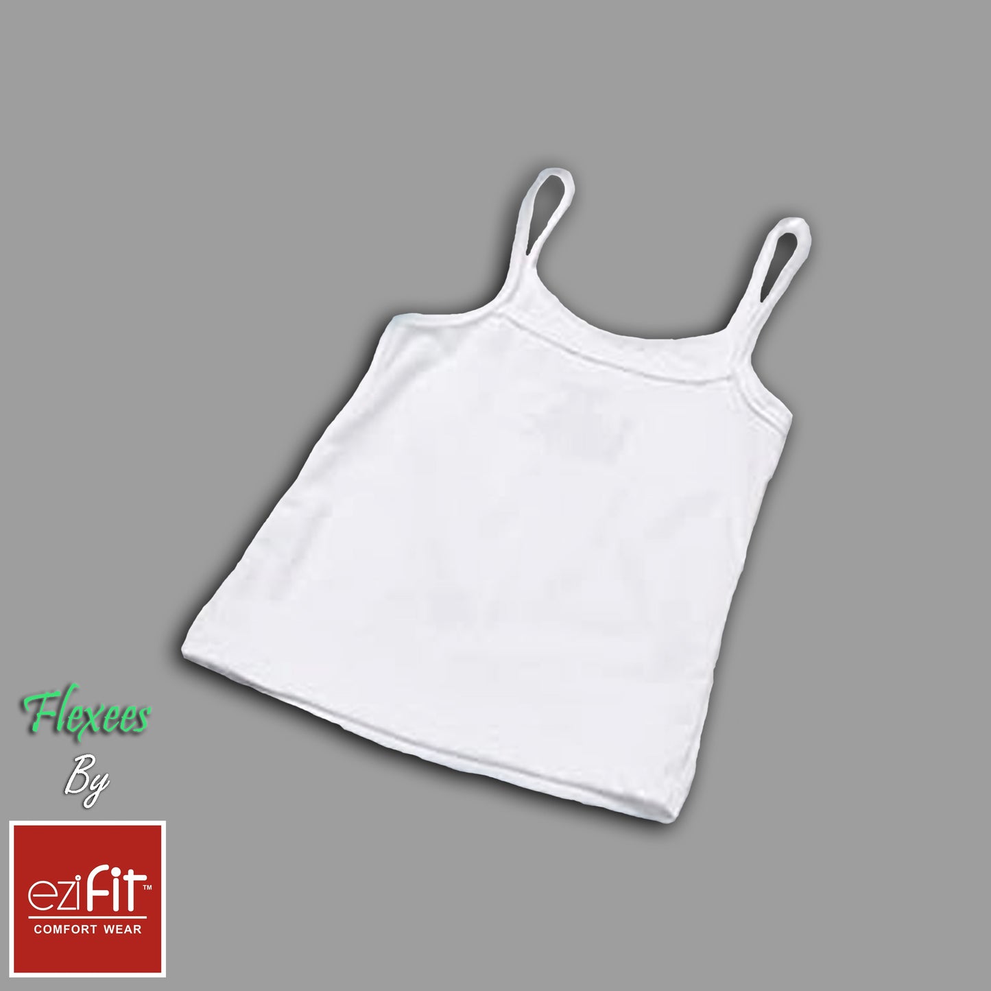 EZIFIT Girls Cotton Camisole Top WHITE