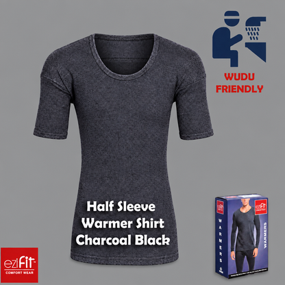 Ezifit warmer shirt graphic on grey background
