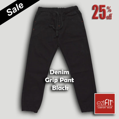 Denim Grip Pant Black