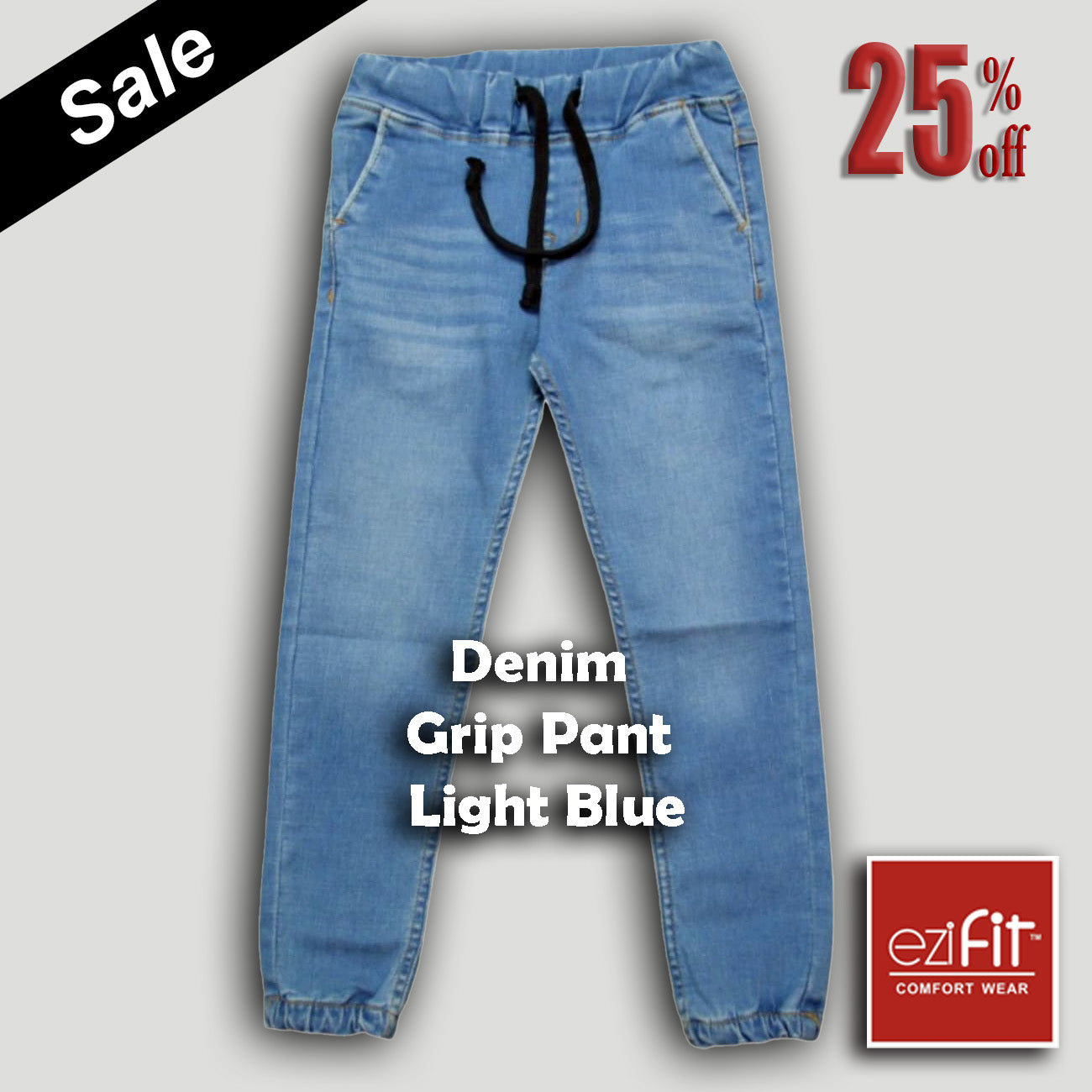 Denim Grip Pant Light Blue