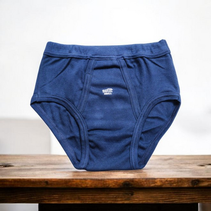 EziFit Pure Combed Cotton Fabric Blue Underwear For Men