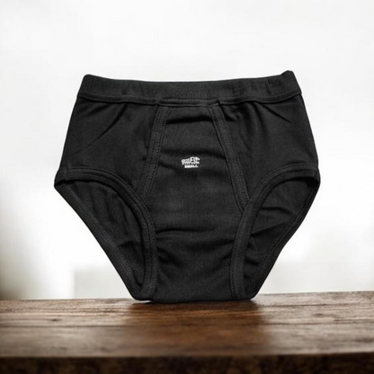 EziFit Pure Combed Cotton Fabric Black Underwear For Men