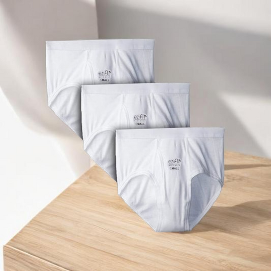 EziFit Pure Combed Cotton Fabric Underwear Briefs For Men (Pack of 3)