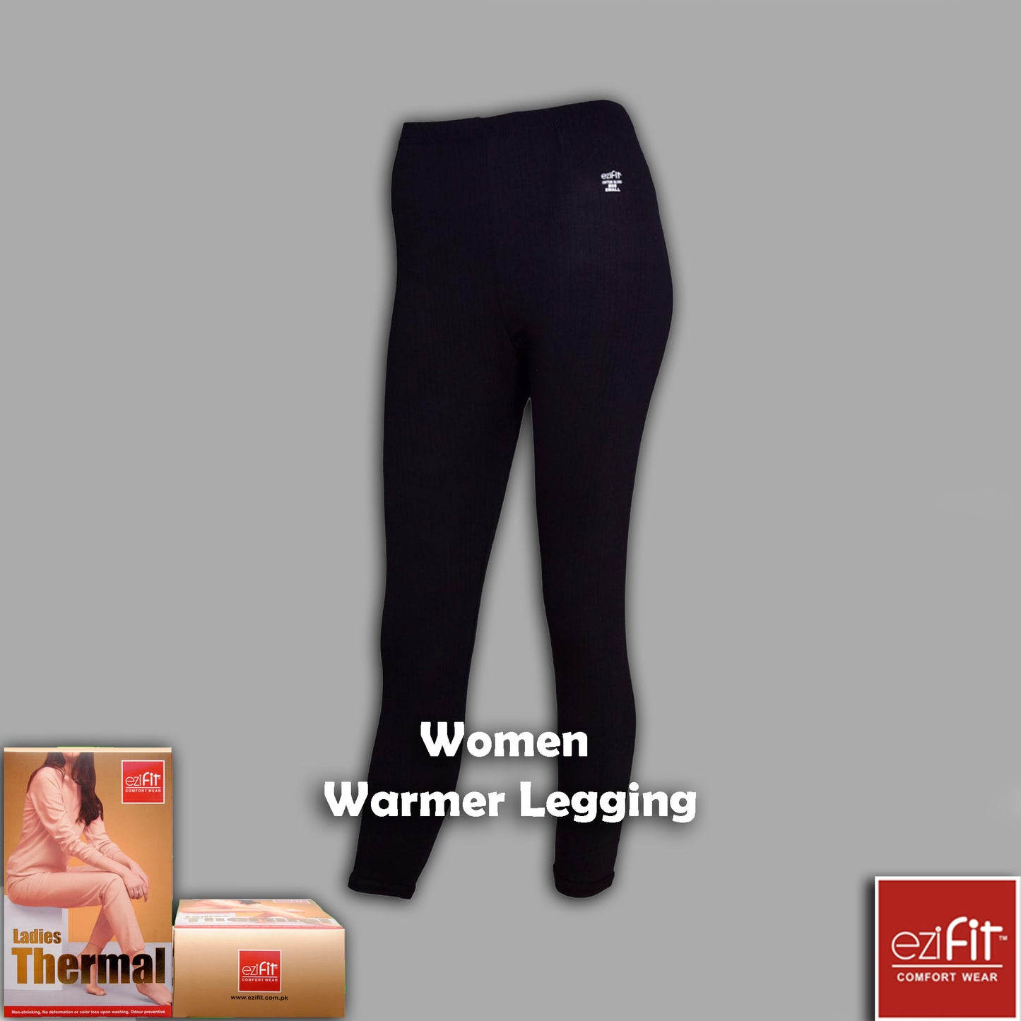 BLACK Ezifit Women Warmer Legging